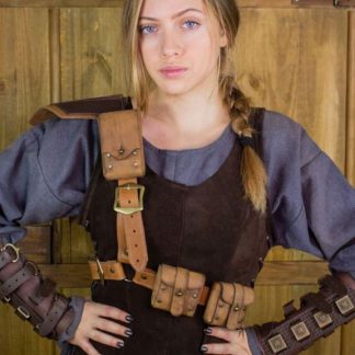 Harnais en cuir Rogue avec poches