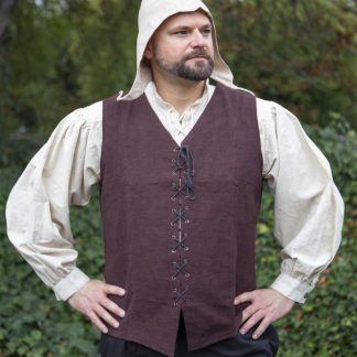Weste Maron braun