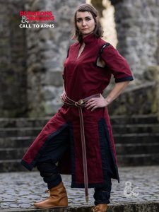 Tunique de combattant Donjons & Dragons rouge-noir