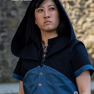 Gilet sans manche à capuche noir et bleu Dungeons & Dragons