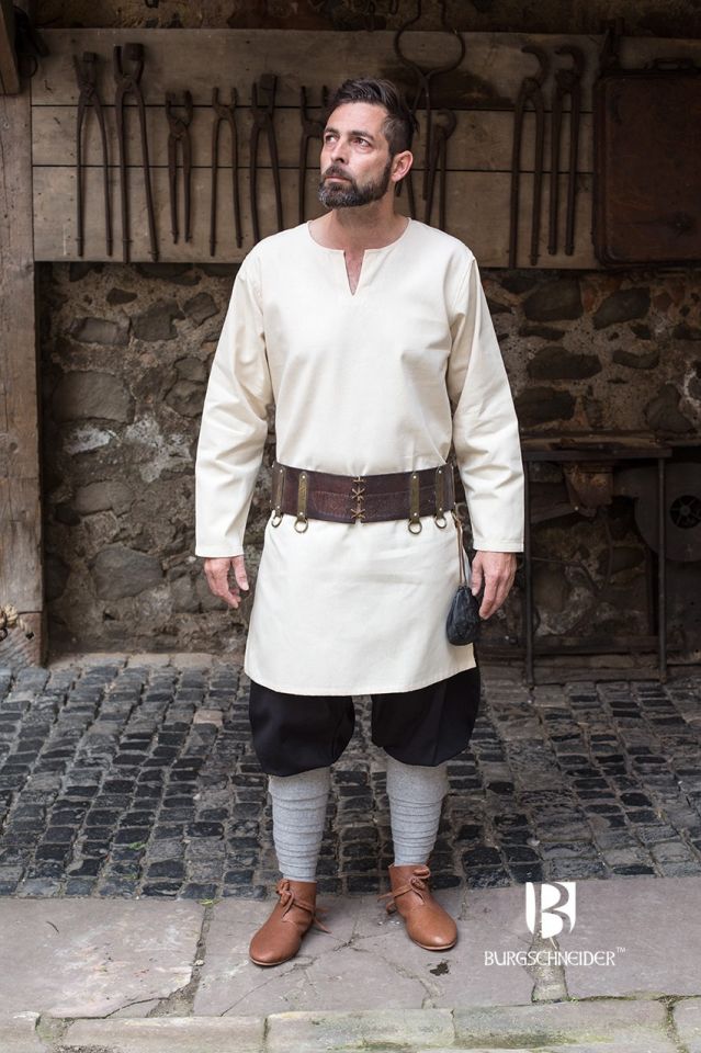 Tunique en coton peigné, blanc-écru – Image 3