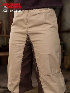 Pantalon barbare D&D marron-chanvre