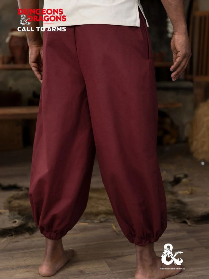 Pantalon de moine bordeaux – Image 2