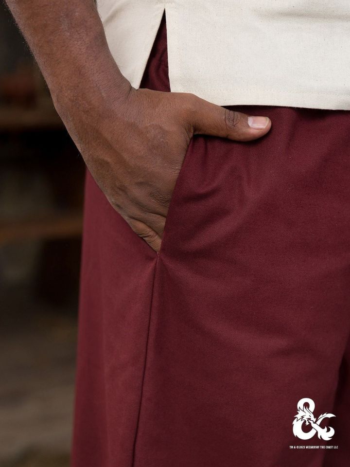 Pantalon de moine bordeaux – Image 3