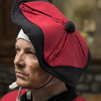 Chapeau impérial de l'armurerie Warhammer Type C noir/rouge foncé