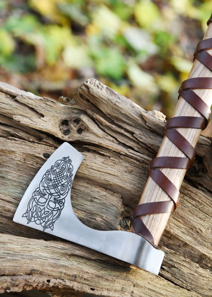 Hache viking norvégienne en acier moulé – Image 2