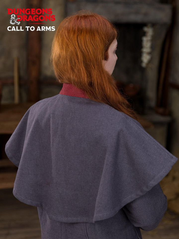 Capelet de démoniste gris et rouge – Image 2