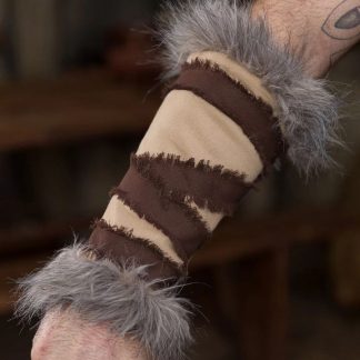 Protège-bras barbares D&D, chanvre-brun