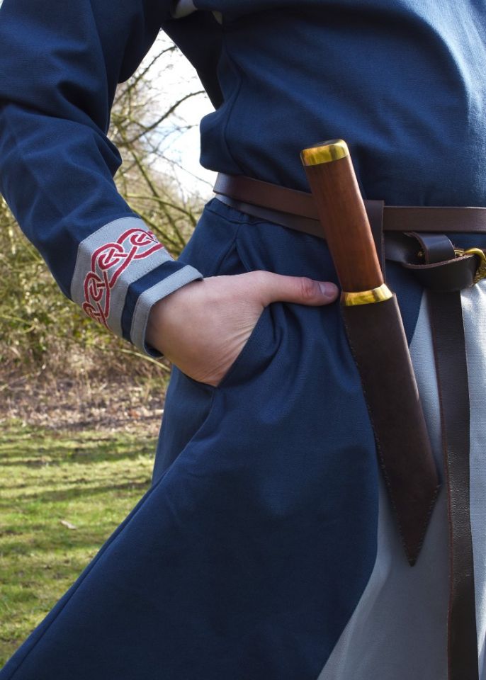 Tunique Viking avec broderies, en bleu – Image 4