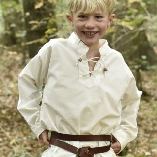 Chemise médiévale pour enfant, en écru