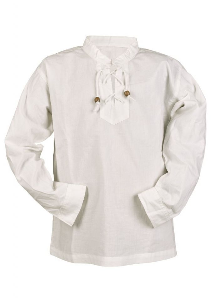 Chemise médiévale pour enfant, en écru – Image 3
