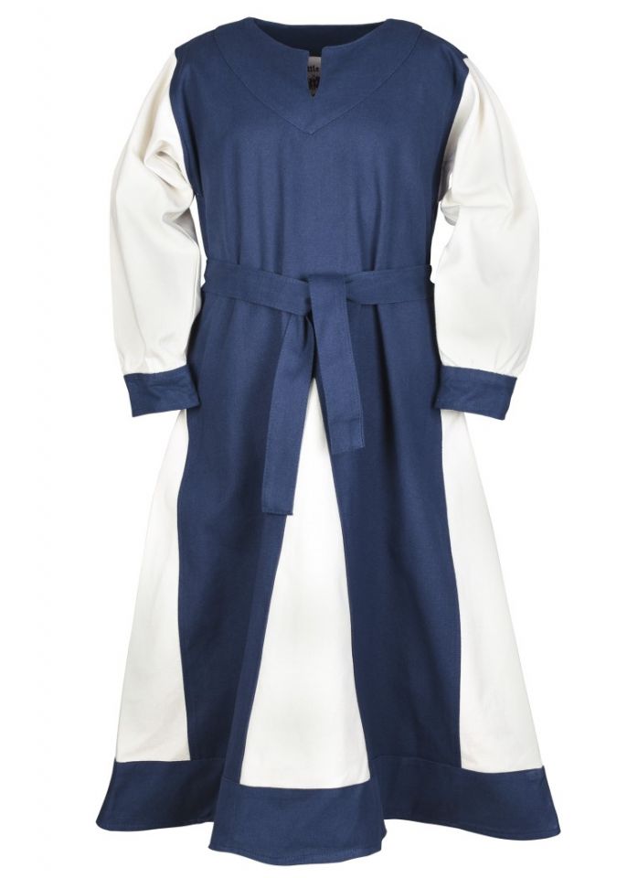 Robe Viking pour enfant, bleue/écrue – Image 4