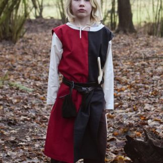 Tunique enfant Lucas noir et rouge