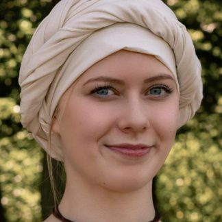 Grand foulard médiéval, écru