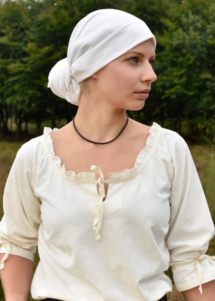 Grand foulard médiéval, écru – Image 4