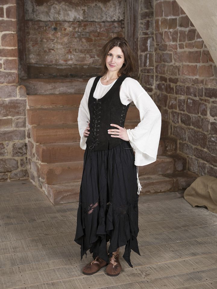 Corset en cuir Caty noir – Image 2
