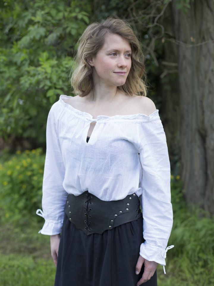 Corset large en cuir noir – Image 3