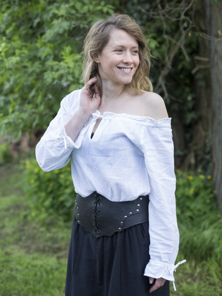 Corset large en cuir noir – Image 4