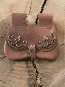 Sacoche de ceinture en nubuck aspect cuir