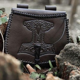 Pochette de ceinture Marteau de Thor, en noir