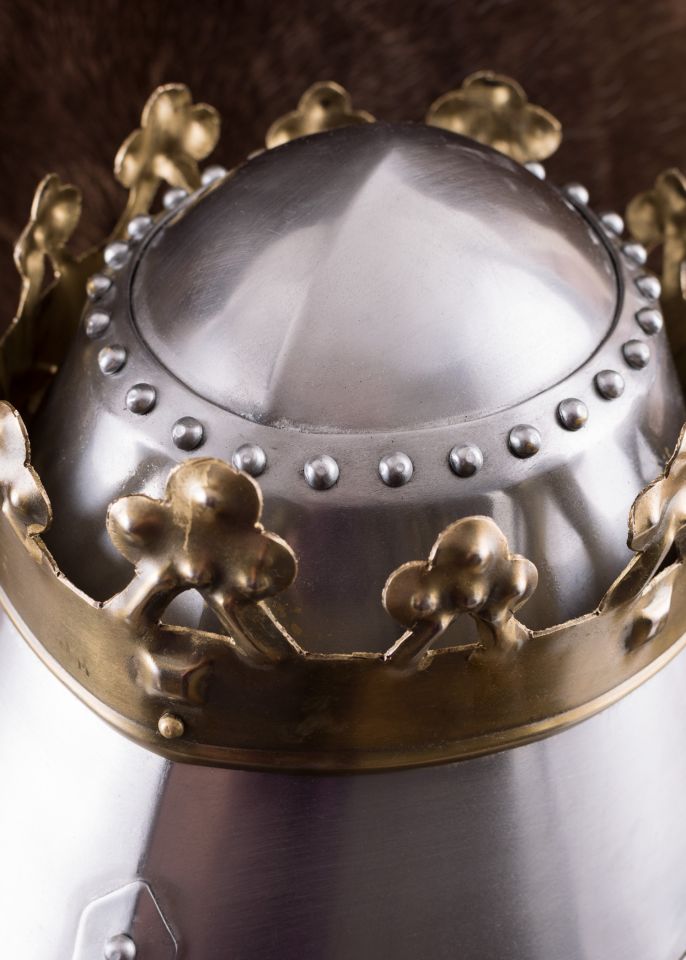 Grand heaume royal avec couronne – Image 2