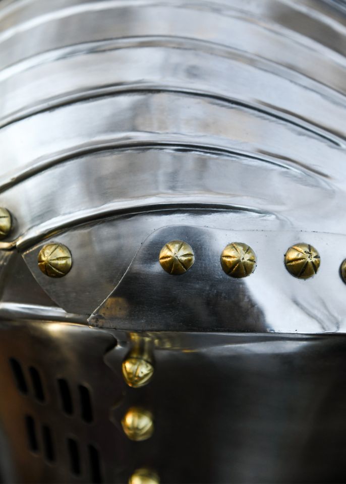 Casque allemand à pointes, en acier 1,6 mm – Image 5