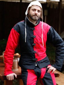 Imperialis veste de lansquenet rouge et noir