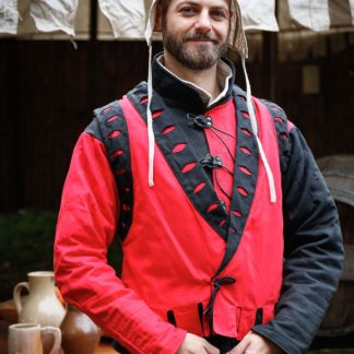 Imperialis gilet de lansquenet rouge et noir