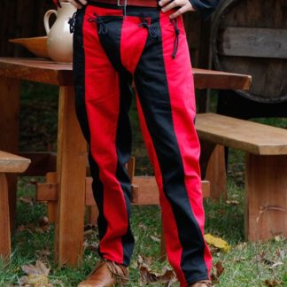 Imperialis pantalon de lansquenet rouge et noir