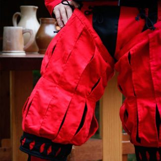Jambière Imperialis à rayures rouges et noires