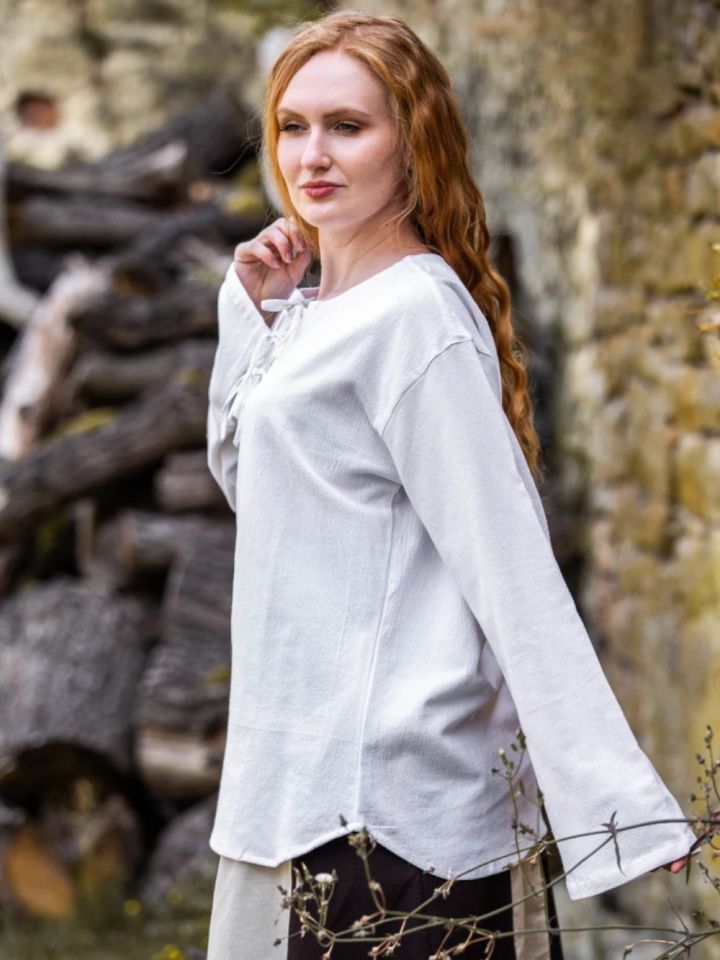 Chemisier médiéval Tilda - blanc – Image 2