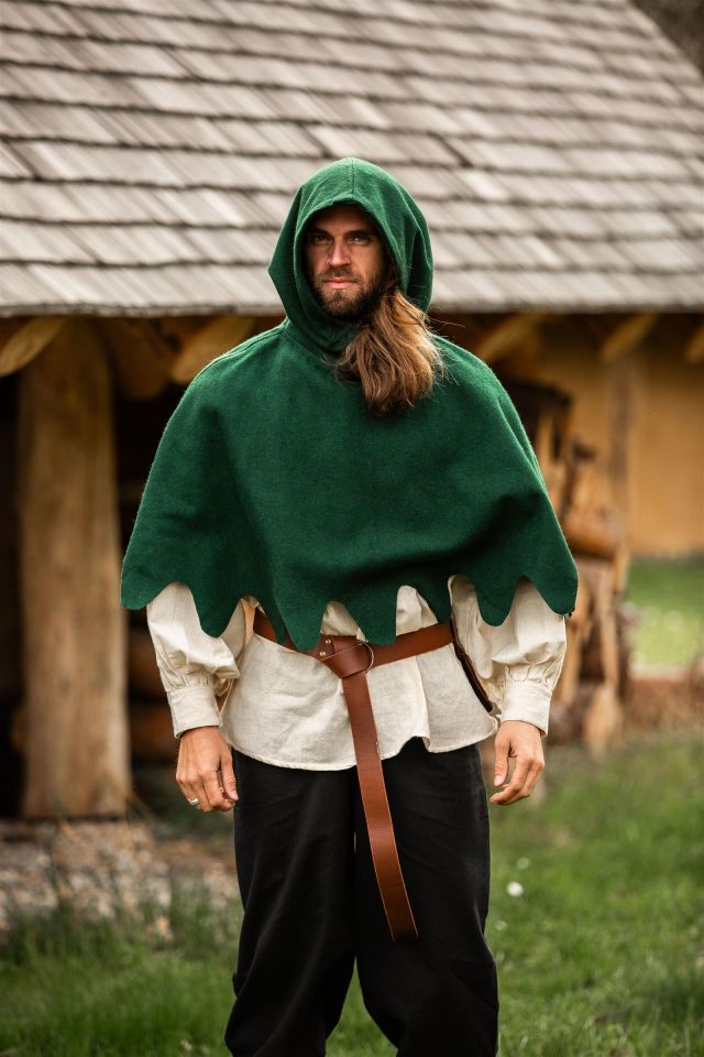 Capelet à festons Henri, vert – Image 2