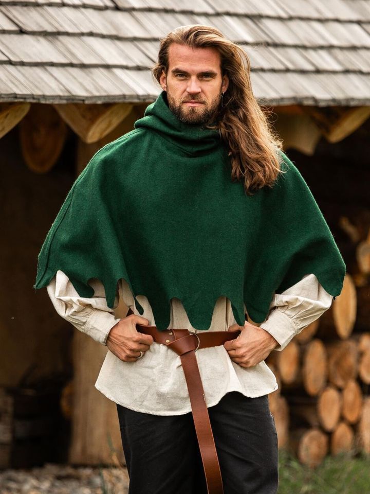 Capelet à festons Henri, vert