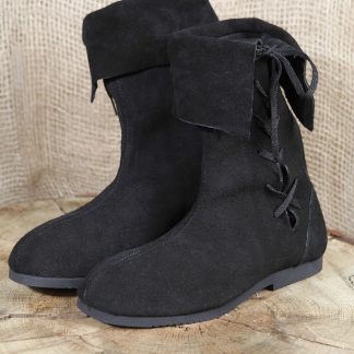 Bottines en daim, noires