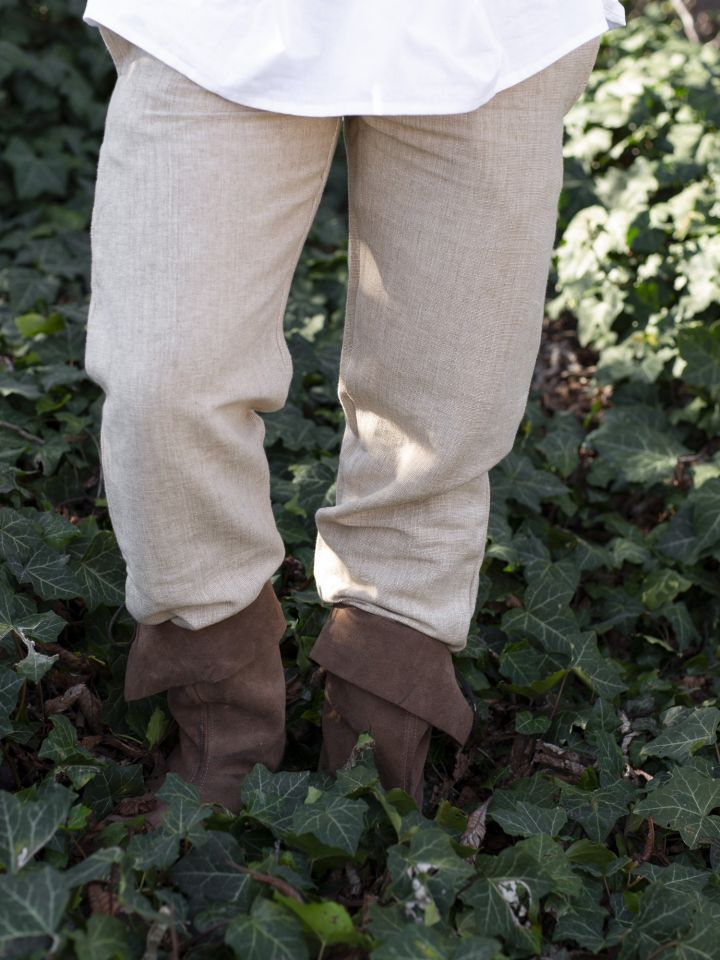 Pantalon médiéval de coton brut, chanvre – Image 2