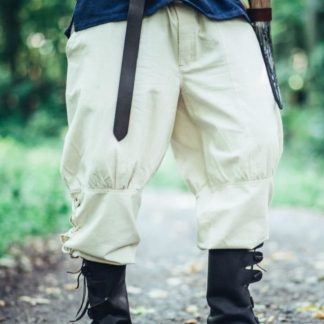 Pantalon médiéval à jambes lacées