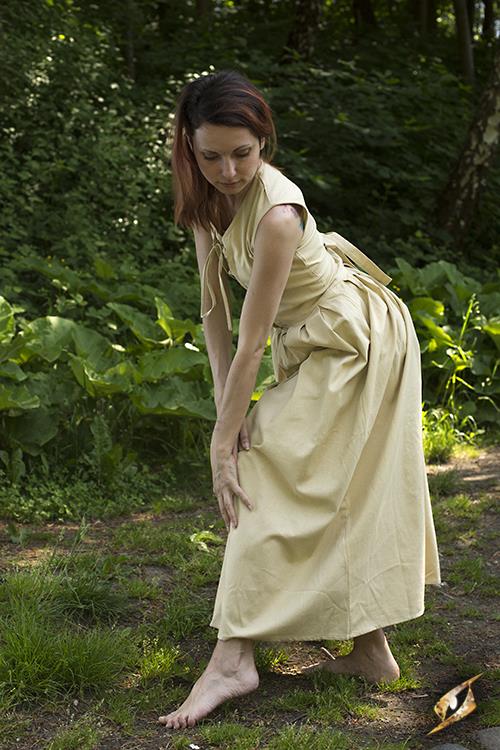 Robe légère à laçage, écrue – Image 3