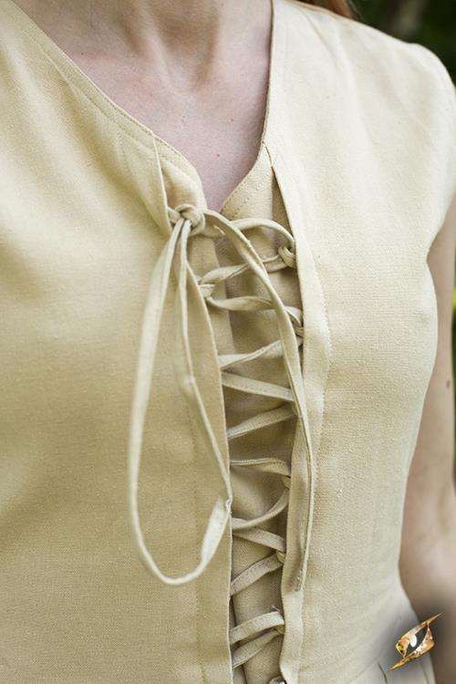 Robe légère à laçage, écrue – Image 4