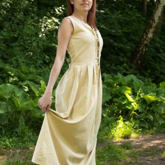 Robe légère à laçage, écrue