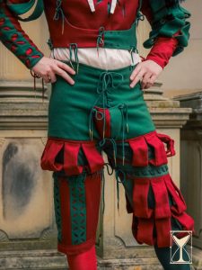 Pantalon de combat Lansquenet vert-rouge