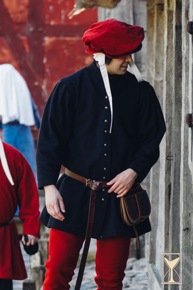 Béret Francisco en velours rouge – Image 3