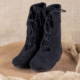 Bottes à revers en noir