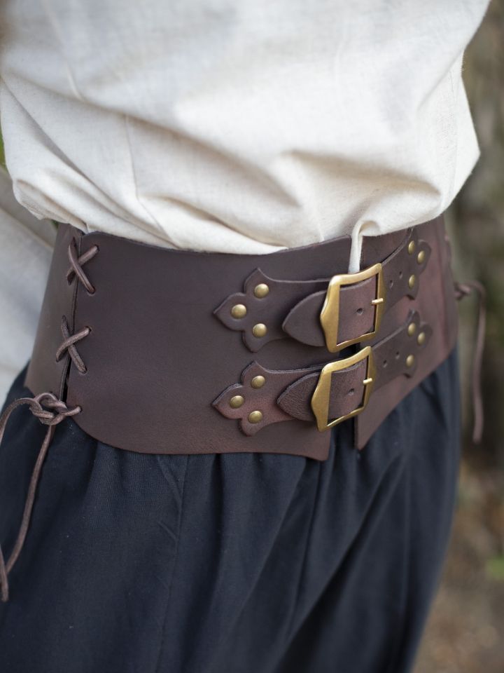 Corset Médiéval à boucles, marron – Image 2