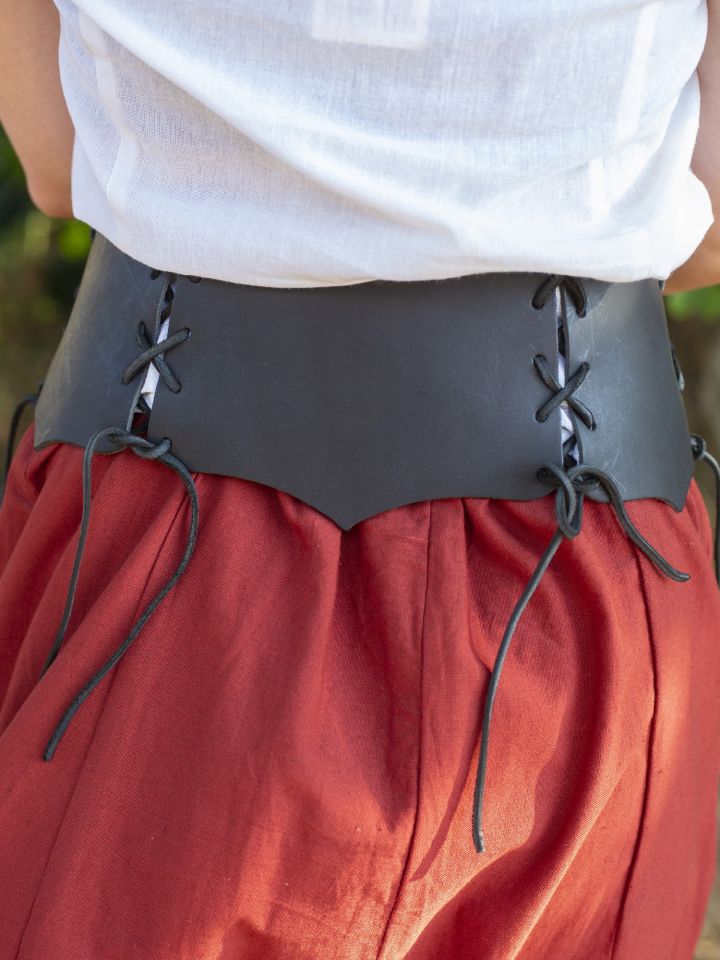 Corset Médiéval à boucles, noir – Image 2