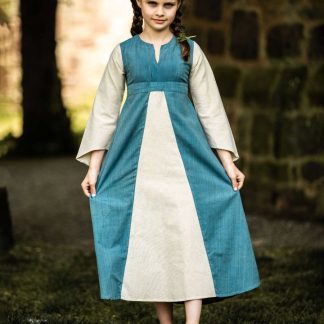 Robe pour enfant "Sophia" bleu-nature