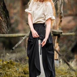 Jupe médiévale Elise noire
