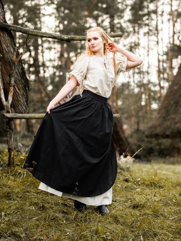 Jupe médiévale Elise noire – Image 5