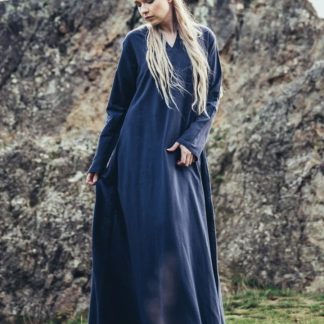 Robe viking Valdis, bleu nuit