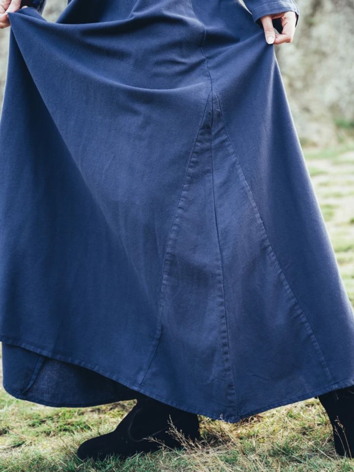 Robe viking Valdis, bleu nuit – Image 3