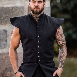 Veston médiéval noir